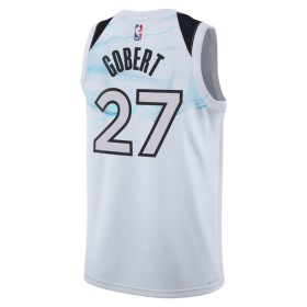 Maillot Basket Homme Minnesota Timberwolves Rudy Gobert 2024-25 Nike City Edition Blanc Swingman